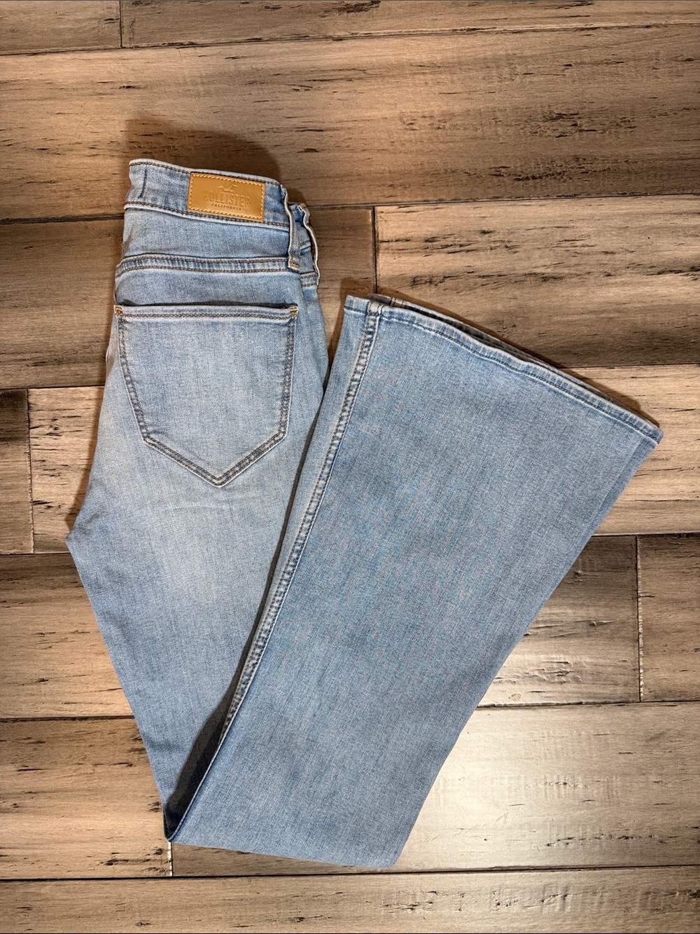 Hollister Light Blue Women's Flared Jeans